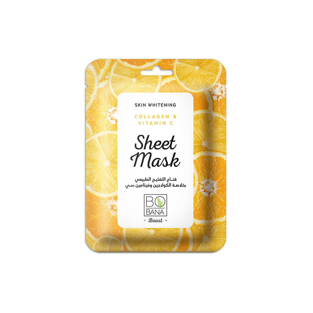 Skin Whitening Collagen & Vitamin C Sheet Mask - Buy from Deoora Egypt