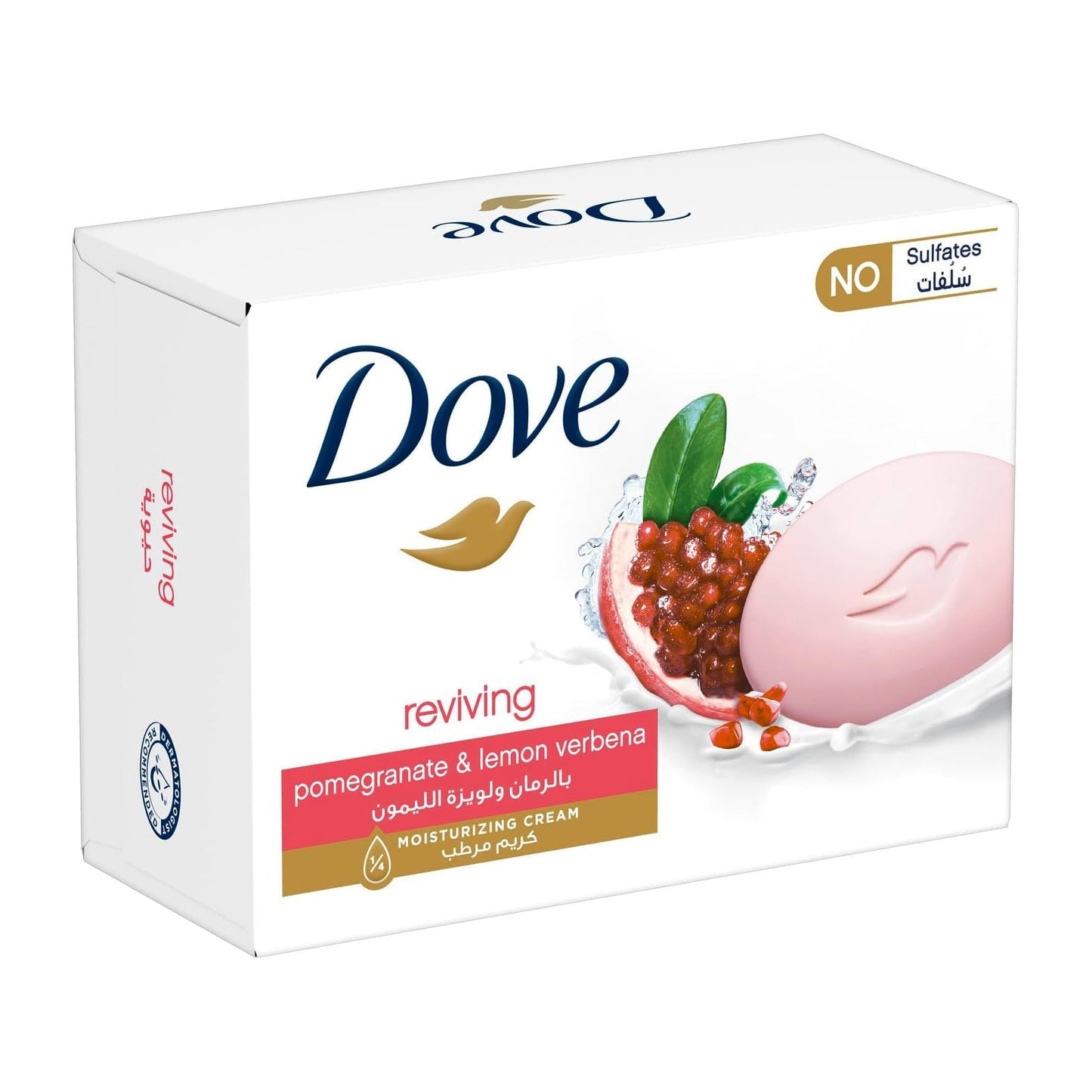 Dove Reviving Pomegranate Moisturizing Cream Soup Bar - 90gm - Buy from Deoora Egypt