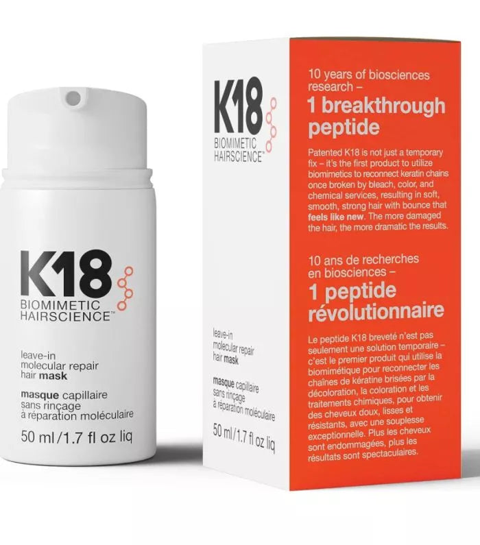 K18 Leave-In Molecular Repair Hair Mask (50ml) - Buy from Deoora Egypt