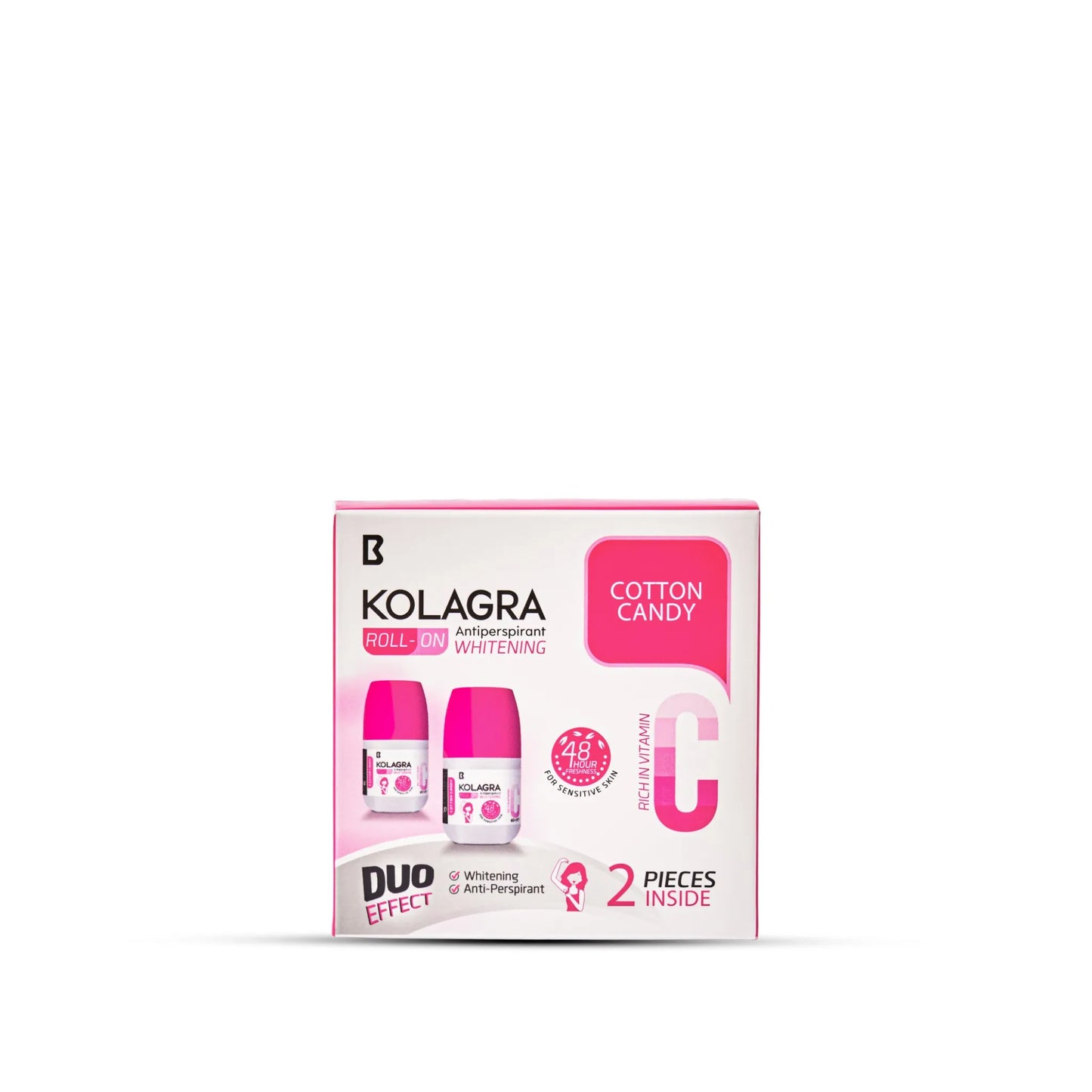 Kolagra whitening Roll on 2*1 promo pack 1+1 Cotton Candy - Buy from Deoora Egypt