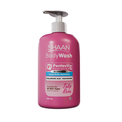 SHAAN Tulip Rose Hydrating Body Wash 480 Ml - Buy from Deoora Egypt