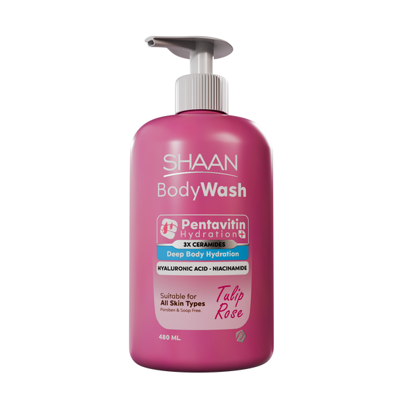 SHAAN Tulip Rose Hydrating Body Wash 480 Ml - Buy from Deoora Egypt