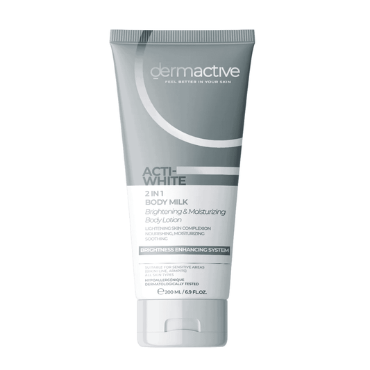 DERMACTIVE ACTI-WHITE 2 In 1 Body Milk 200ML - Buy from Deoora Egypt