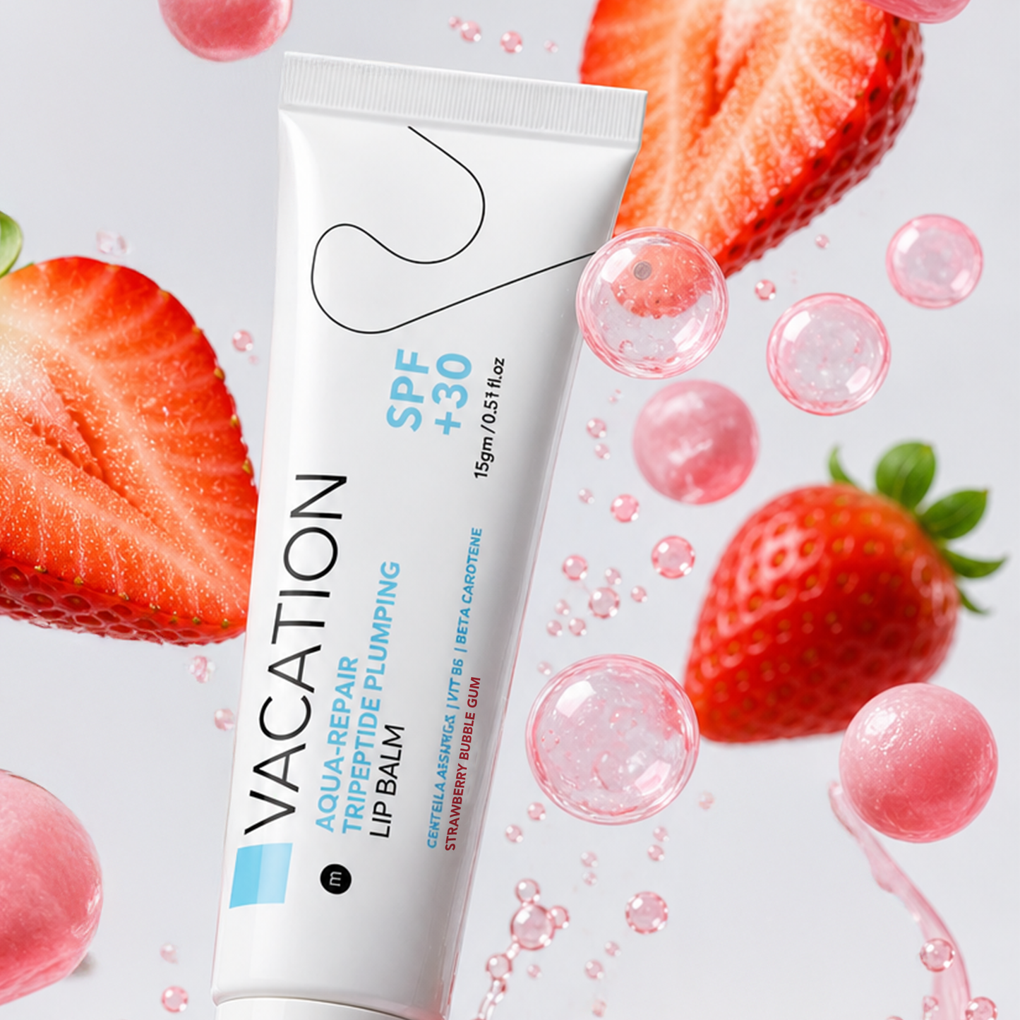 Vacation Aqua-Repair Lip Balm - Strawberry Bubblegum - SPF 30+ - Image 3 | Deoora