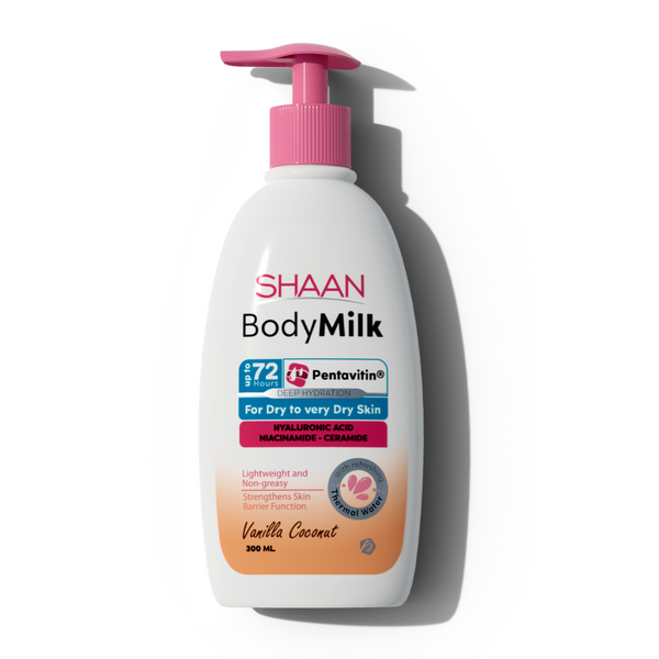 Shaan Body Milk Vanilla Coconut 300 ml - Buy from Deoora Egypt