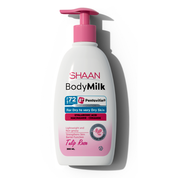 Shaan Tulip Rose Body Milk 300 ml - Buy from Deoora Egypt
