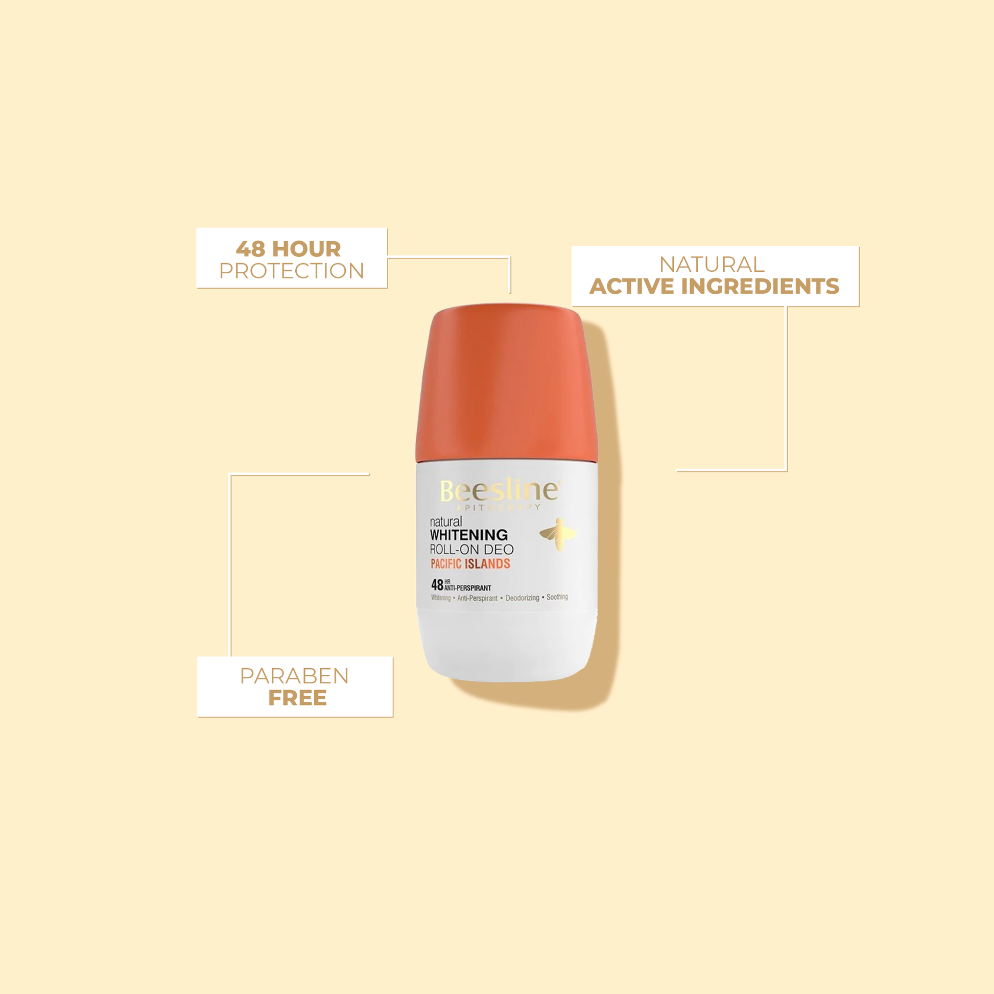 Whitening Roll-on Deodorant - Pacific Islands (1+1 Free) - Image 2 | Deoora