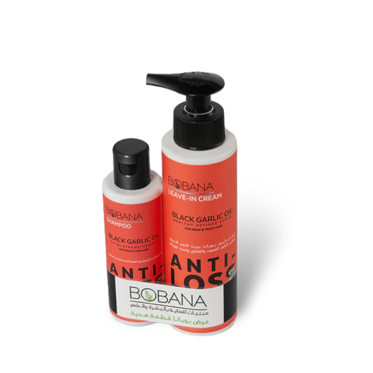 Black Garlic Oil Leave-in Cream + Free Black Garlic Oil Shampoo 100ml - Buy from Deoora Egypt