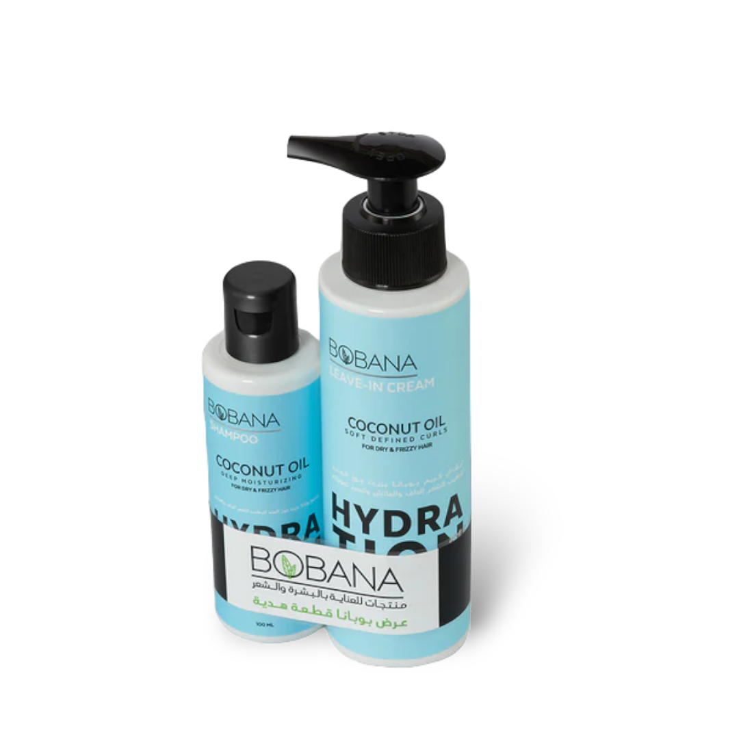 Coconut Oil Leave-in Cream + Free Coconut Oil Shampoo 100ml - Buy from Deoora Egypt