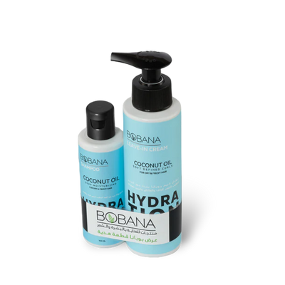 Coconut Oil Leave-in Cream + Free Coconut Oil Shampoo 100ml - Buy from Deoora Egypt
