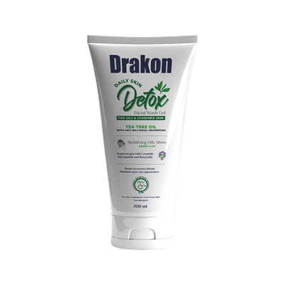 Detox Facial Wash Gel for Oily & Combined Skin - Tea Tree Oil - Buy from Deoora Egypt