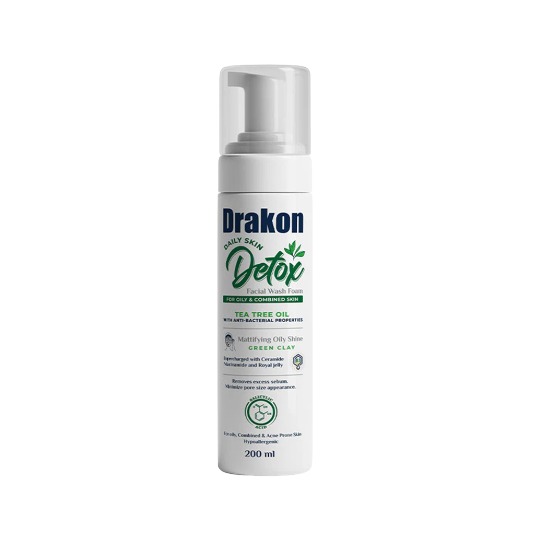 Detox Facial Wash Foam for Oily & Combined Skin - Tea Tree Oil - Buy from Deoora Egypt