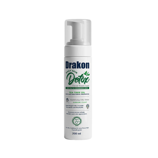 Detox Facial Wash Foam for Oily & Combined Skin - Tea Tree Oil - Buy from Deoora Egypt