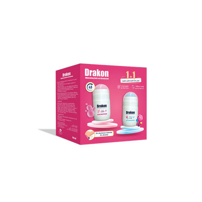 Whitening Roll-On Deodorant - Pink Bubble & Lollipop Candy (1+1 Free) - Buy from Deoora Egypt