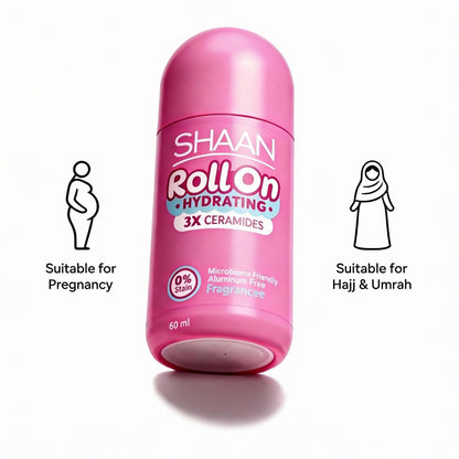 Shaan Hydrating Roll on Fragrance Free 60ml - Image 3 | Deoora