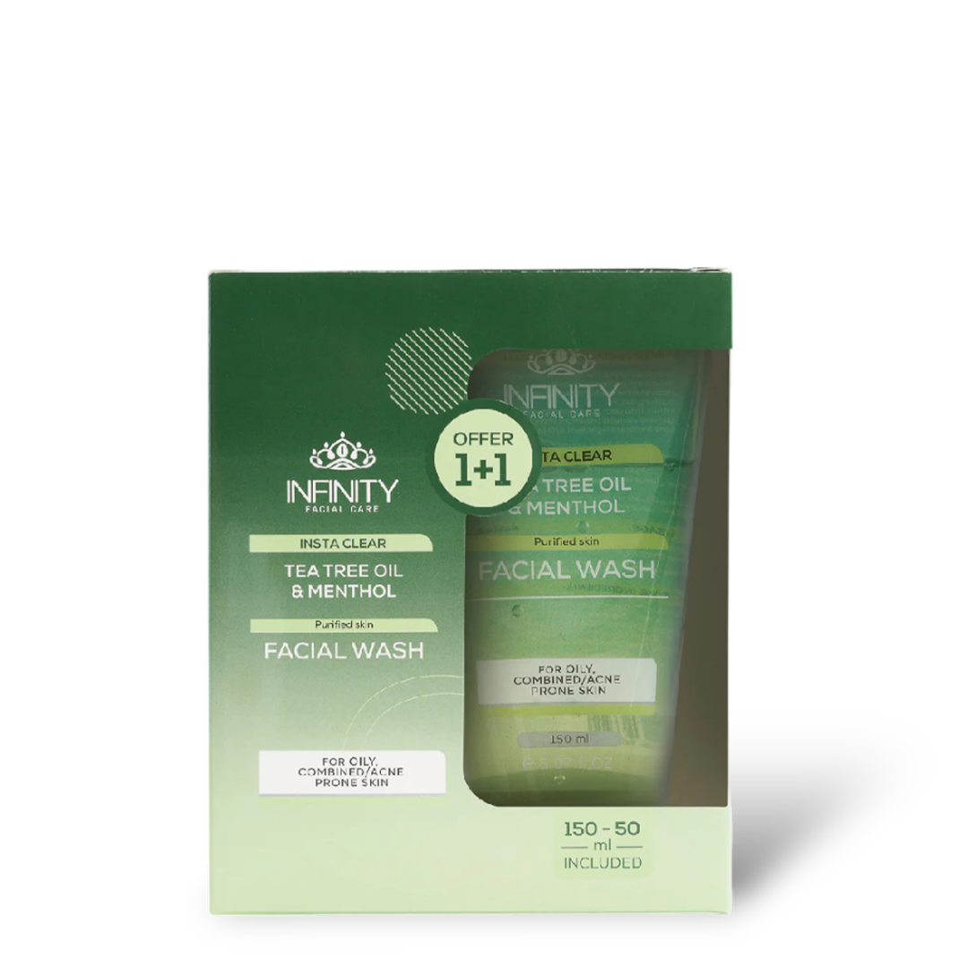 Facial Care Insta Clear Facial Wash 1+1 Free - Image 2 | Deoora