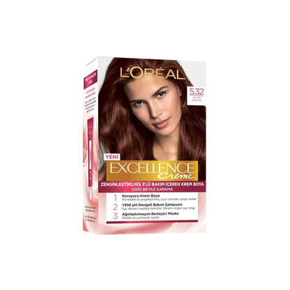 Excellence Creme Permanent Hair Color - Brown - Image 3 | Deoora