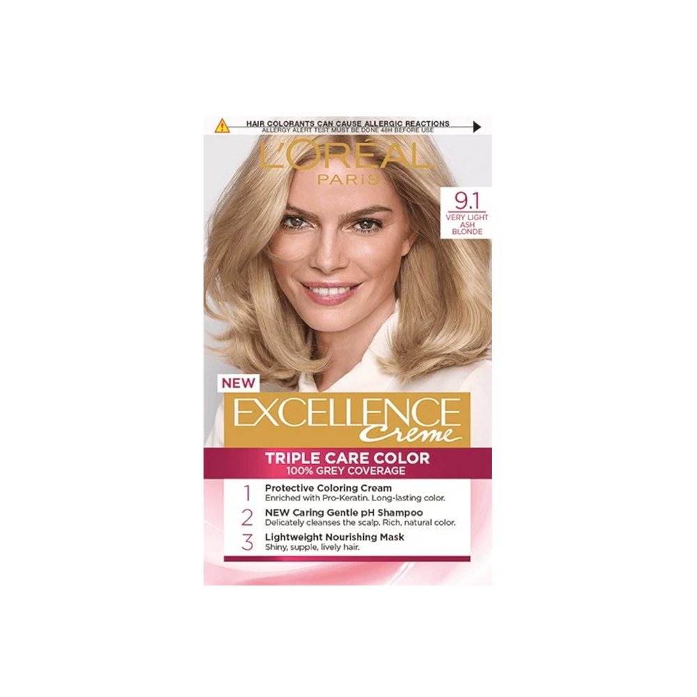 Excellence Creme 9.1 Very Light Ash Blonde - Buy from Deoora Egypt