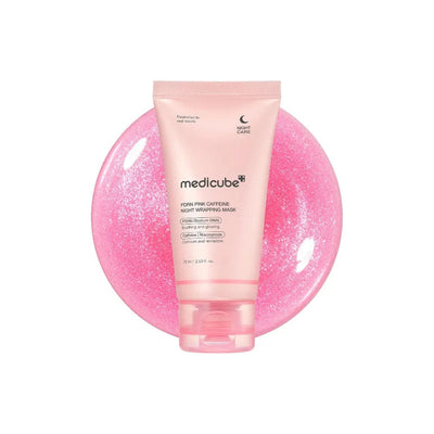 Medicube PDRN Pink Caffeine Night Wrapping Mask - 75ml‏ - Buy from Deoora Egypt