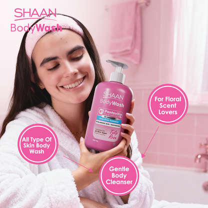 SHAAN Tulip Rose Hydrating Body Wash 480 Ml - Image 3 | Deoora