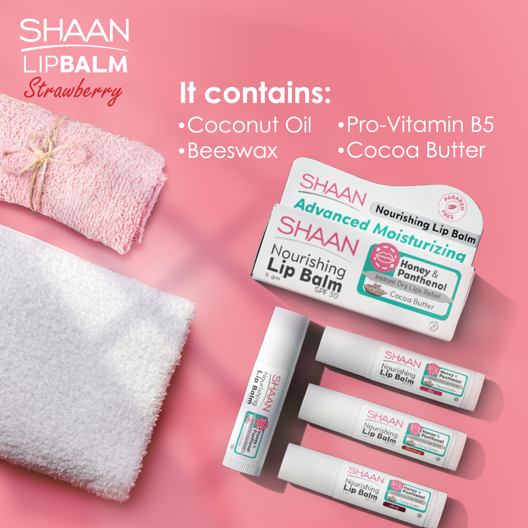 Shaan Lip Balm Strawberry 5 gm - Image 4 | Deoora