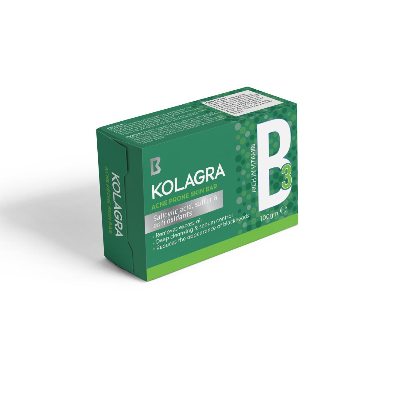 Kolagra Acne Prone Skin Bar B3 - Buy from Deoora Egypt