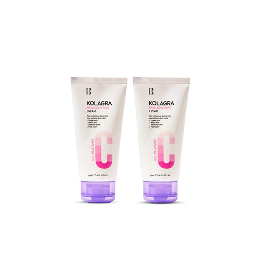 kolagra offer bikini whitening cream (1+1) 50ml + 50ml - Buy from Deoora Egypt