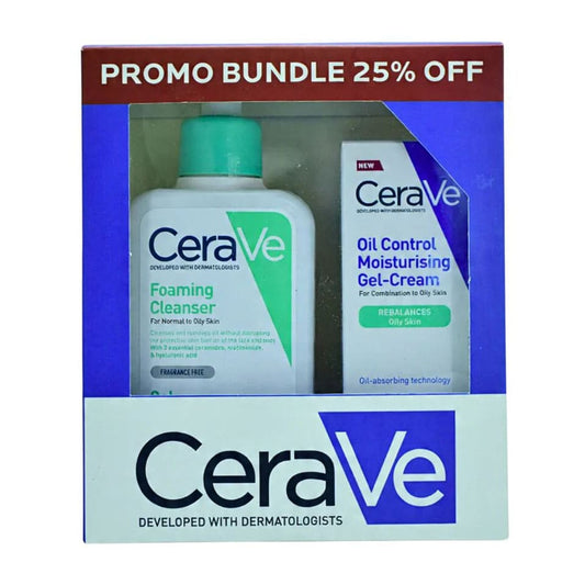 Cerave Foaming Cleanser + Oil Control Gel Cream Promo Bundle 25% OFF - Buy from Deoora Egypt