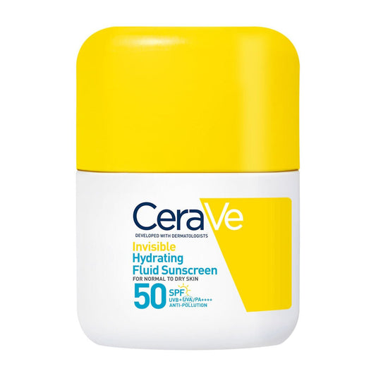 Cerave Invisible Hydrating Fluid SPF 50+ Sunscreen For Normal to Dry Skin - 50ml - Buy from Deoora Egypt