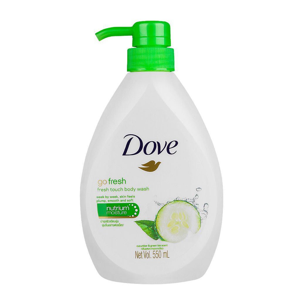 Dove Go Fresh Cucumber & Green Tea Pump Body Wash - 550ml - Buy from Deoora Egypt