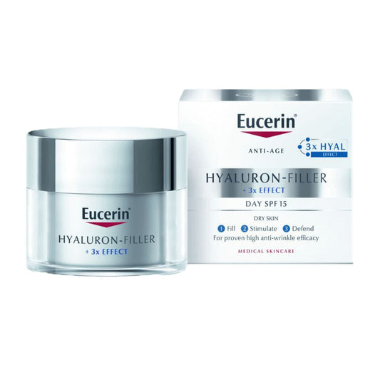 Eucerin Hyaluron Filler Day SPF 15 Cream For Dry Skin - 50ml - Image 2 | Deoora