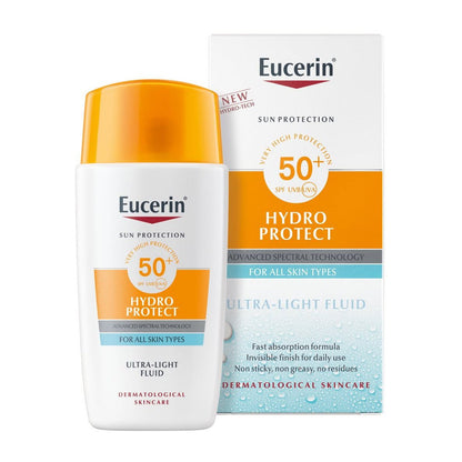 Eucerin Sun Face Hydro Protect Ultra-Light Fluid SPF 50+ - 50ml - Image 2 | Deoora