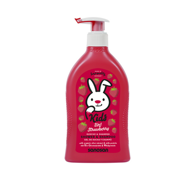 Sanosan Strawberry Shower & Shampoo 400ml - Buy from Deoora Egypt