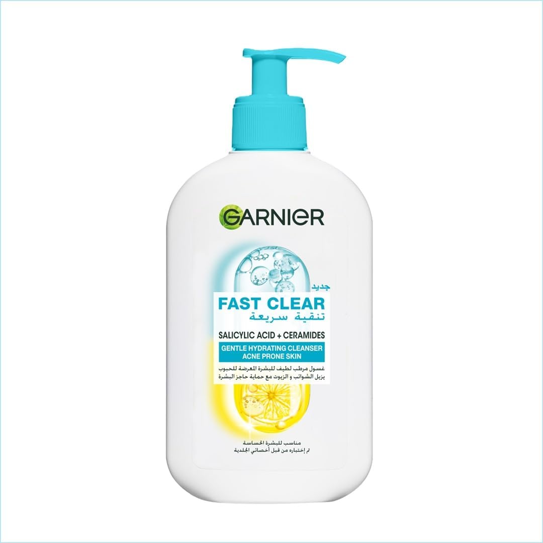 Garnier Fast Clear Gentle Hydrating Cleanser - 250ml - Buy from Deoora Egypt