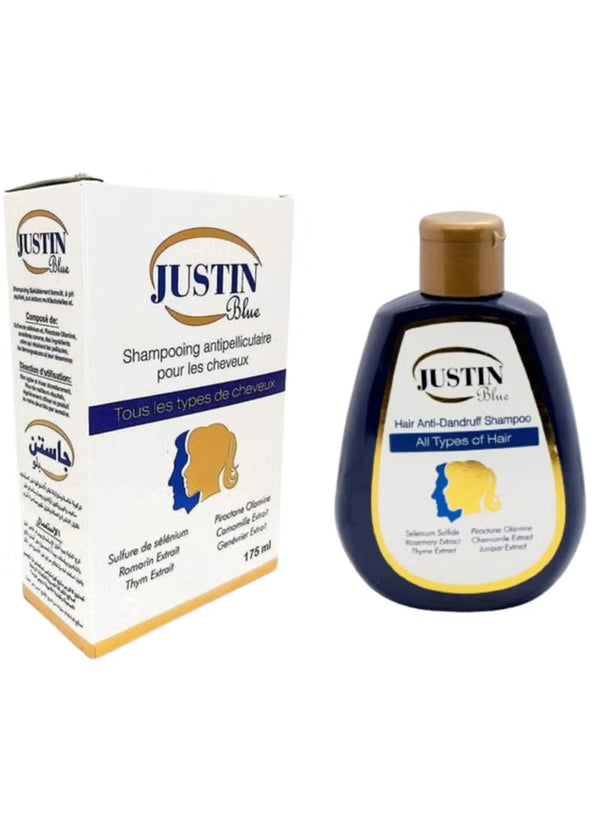 JUSTIN Blue Anti-Dandruff Shampoo 175 Ml