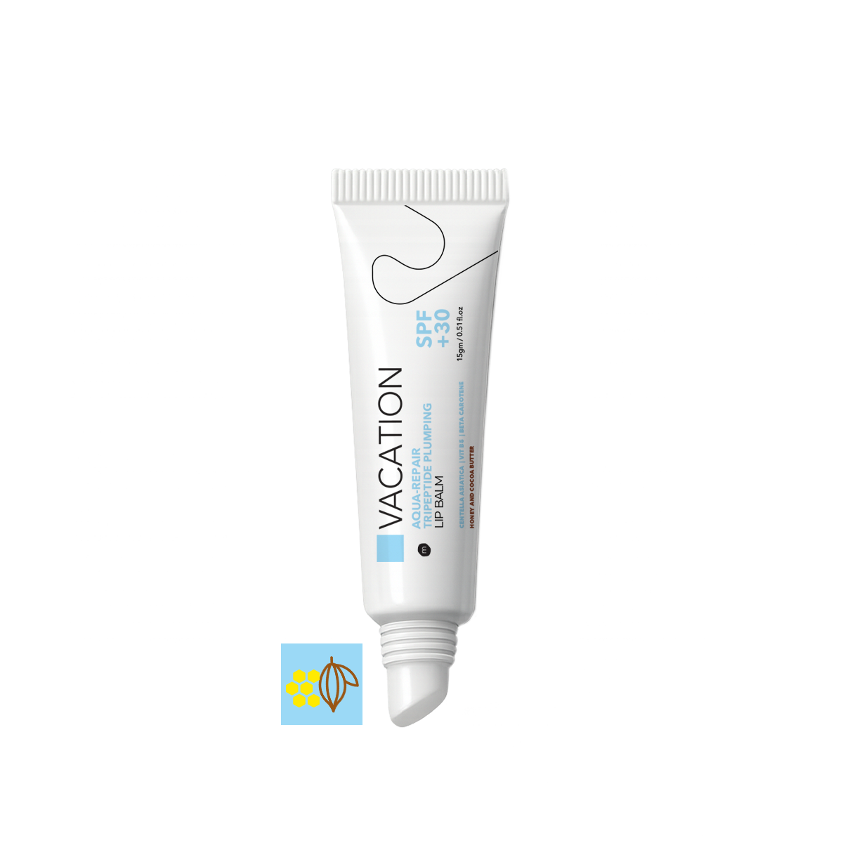 Vacation Aqua-Repair Lip Balm - Honey & Cocoa Butter - SPF 30+ - Buy from Deoora Egypt