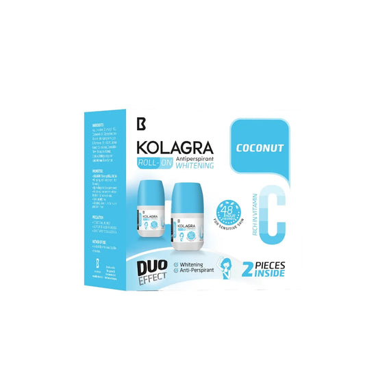 Kolagra whitening Roll on 2*1 Coconut promo pack 1+1 - Buy from Deoora Egypt