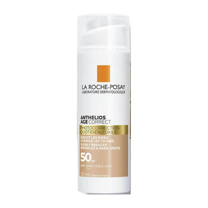 La Roche-Posay Anthelios Age Correct Tinted SPF 50+ Cream - 50ml - Buy from Deoora Egypt