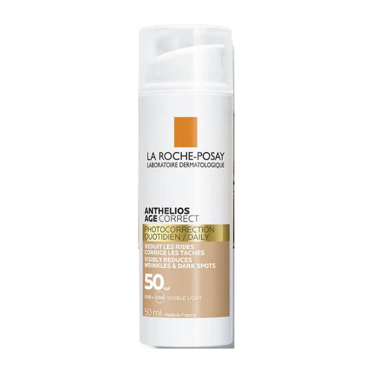 La Roche-Posay Anthelios Age Correct Tinted SPF 50+ Cream - 50ml - Buy from Deoora Egypt