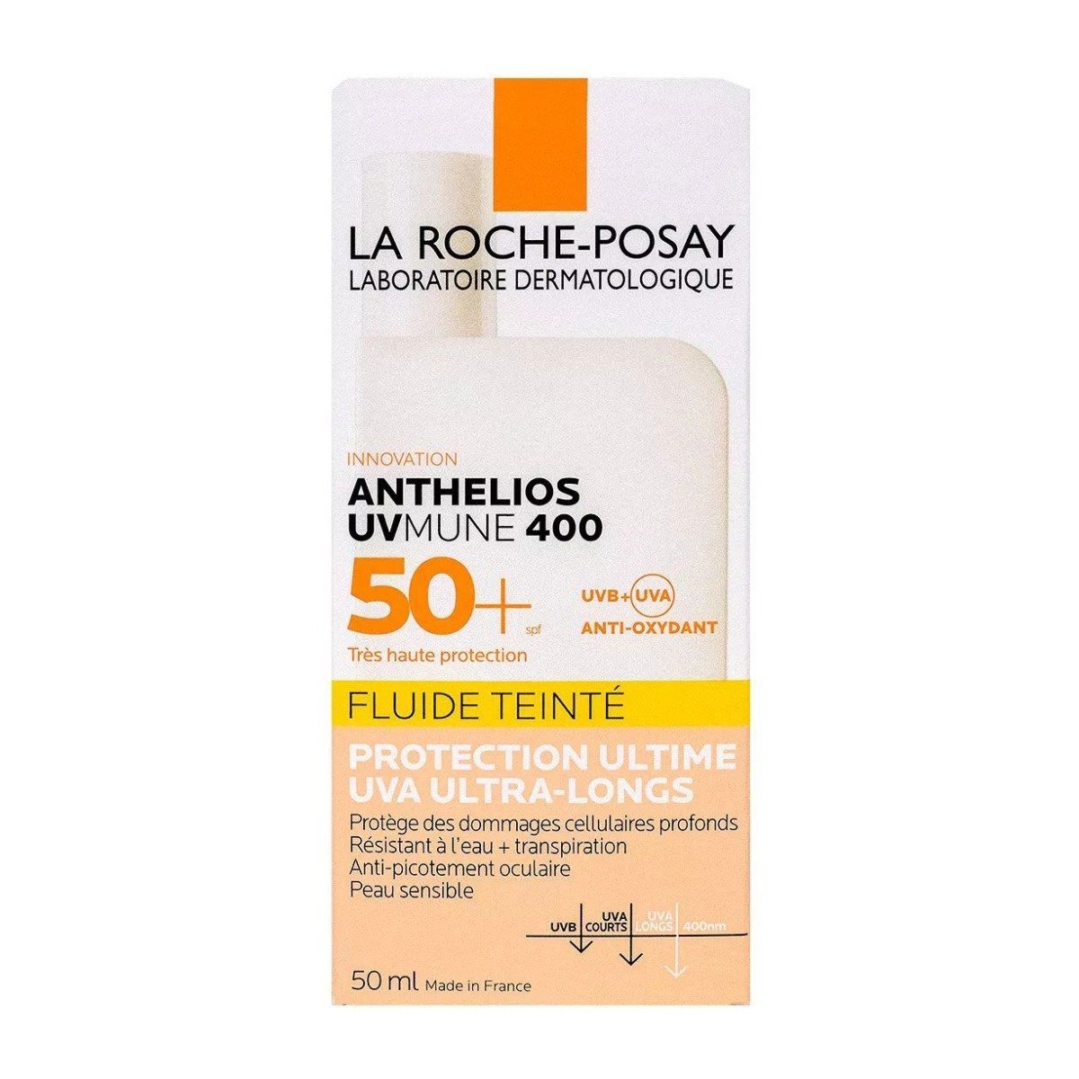 La Roche-Posay Anthelios UV Mune 400 Tinted Fluid SPF50+ - 50ml - Image 2 | Deoora