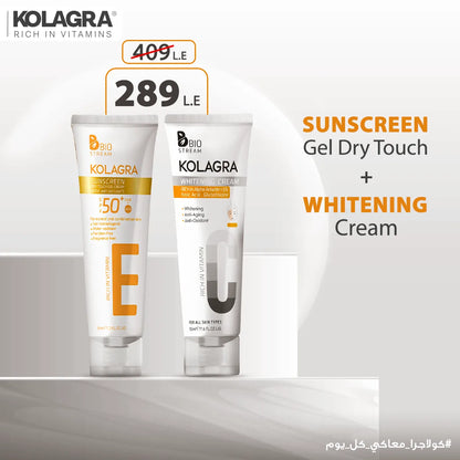 Kolagra offer sunscreen gel cream SPF50 +Whitening cream - Image 3 | Deoora