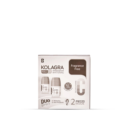 Kolagra whitening Roll on 2*1 promo pack 1+1 Fragrance Free - Buy from Deoora Egypt