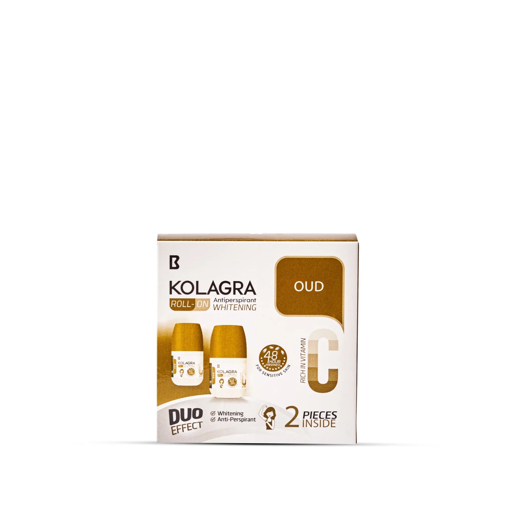 Kolagra whitening Roll on 2*1 promo pack 1+1 Oud - Buy from Deoora Egypt