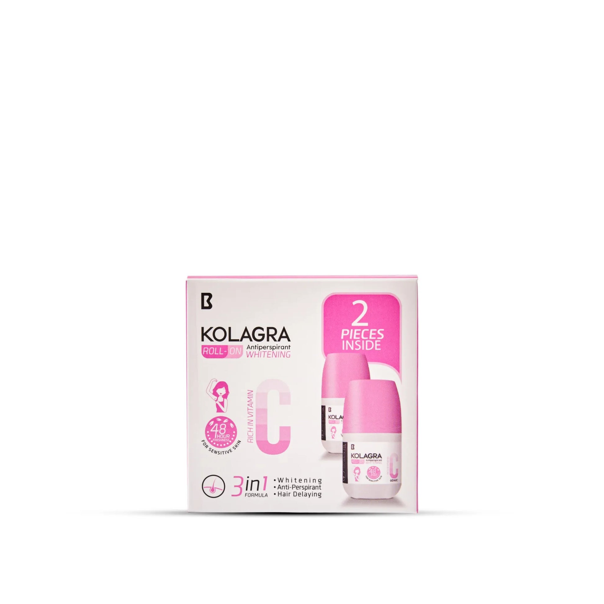 Kolagra Roll on Berry 3 in1 promo pack 1+1 - Buy from Deoora Egypt