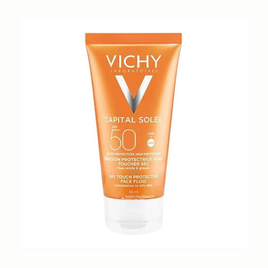 Vichy Capital Soleil Anti Shine Sunscreen Fluid SPF 50+ - 50ml - Buy from Deoora Egypt