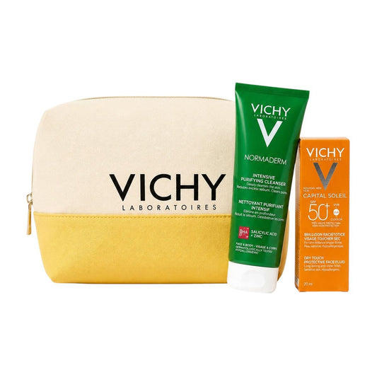 Vichy - (20% OFF) - Capital Soleil Dry Touch + Normaderm Intensive Purifying Gel Bundle - Buy from Deoora Egypt