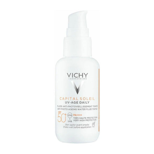 Vichy Capital Soleil Uv-Age Daily Tinted Fluid SPF 50+ - 40ml - Buy from Deoora Egypt