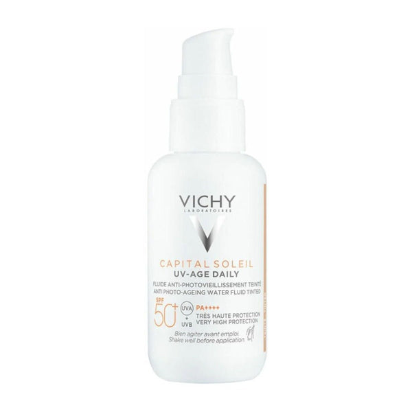 Vichy Capital Soleil Uv-Age Daily Tinted Fluid SPF 50+ - 40ml - Buy from Deoora Egypt
