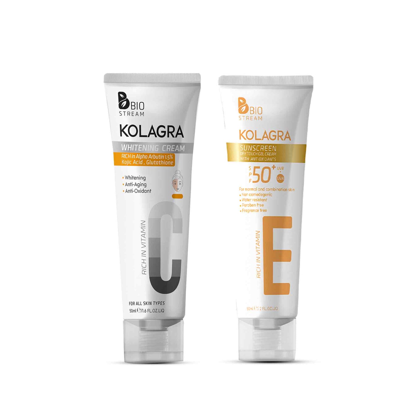 Kolagra offer sunscreen gel cream SPF50 +Whitening cream - Buy from Deoora Egypt